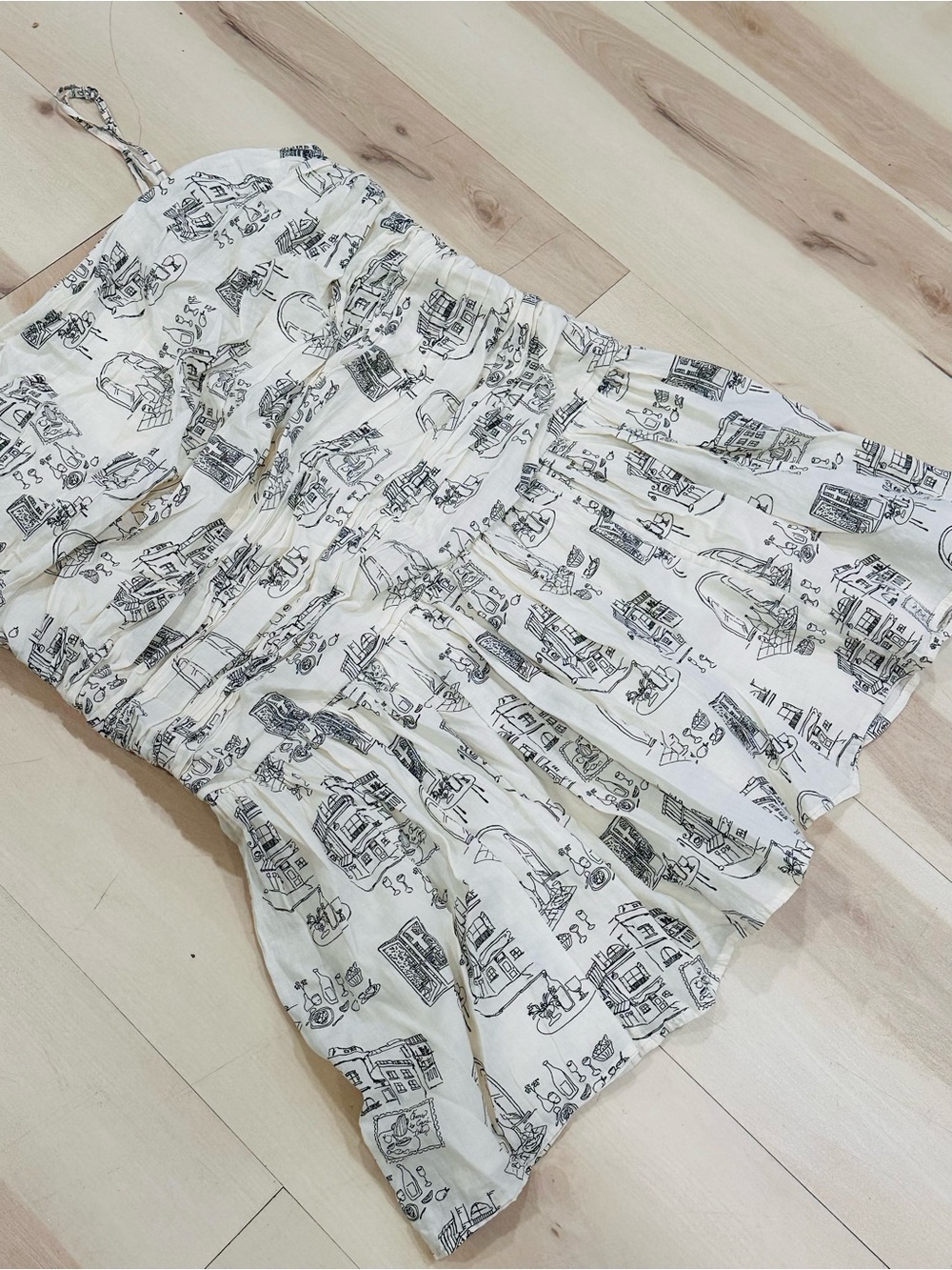 Abercrombie & Fitch Emerson Drop-Waist Mini Dress Sz XLP Cotton minimalist - Picture 5 of 11